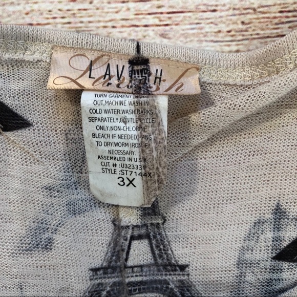 Women’s Paris Top Size 3X - Picture 2 of 3